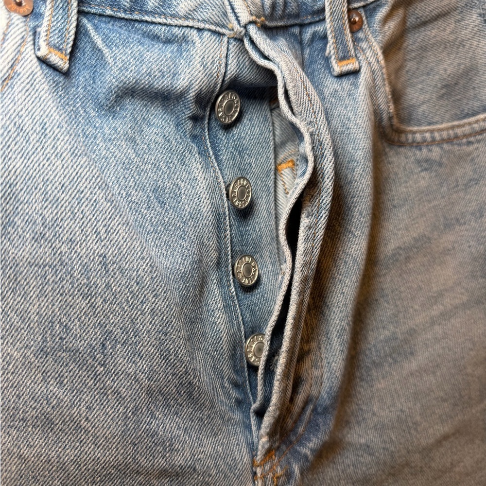 Agolde Light Blue 90s Pinch Waist High Rise Jeans - Picture 3 of 8